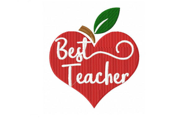 Apple for the Best Teacher: A Creative Embroidery Guide