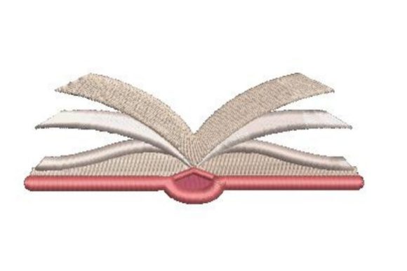 Celebrating Knowledge with the Open Book Embroidery Design