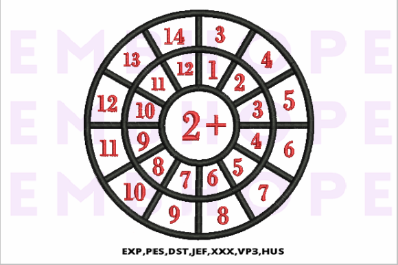 Enhancing Mathematical Fluency with Addition Wheel 2 Embroidery Designs