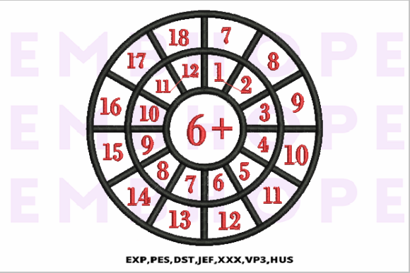 Mastering Math Fluency with Addition Wheel 6 Embroidery Designs