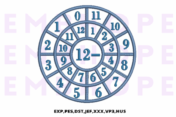 Minus Wheel 12: Engaging Math Embroidery