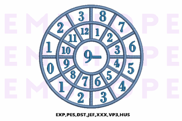 Minus Wheel 9: Engaging Math Through Embroidery