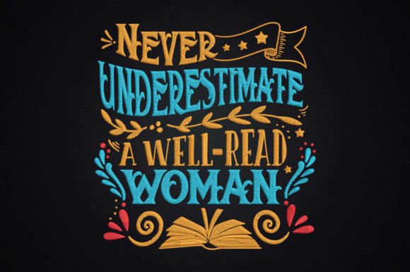 Never Underestimate a Well-Read Woman: Evaluating the Appeal of Literary-Themed Machine Embroidery