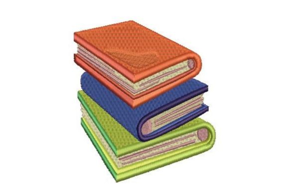 Stack of Books: A Creative Embroidery Design for Personalized Gifts and Decor